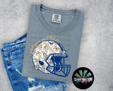 GSU Floral Football Helmet #1 PNG Digital Design