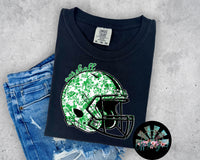 Marshall Floral Football Helmet PNG Digital Design