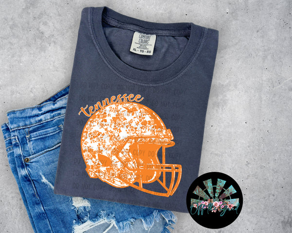 TN Floral Football Helmet PNG Digital Design