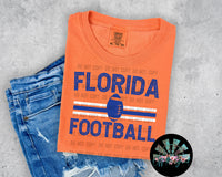 Striped FL Football PNG Digital Design (TWO DIGITALS)