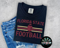 Striped FSU Football PNG Digital Design (TWO DIGITALS)