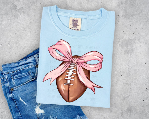 Football Bow T-Shirt