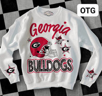 GA Bulldogs with Star Logos T-Shirt and Sweatshirt