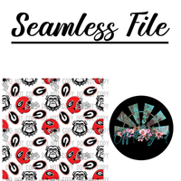 GA and UGA Seamless File PNG Digital Design