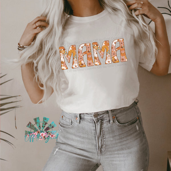 BOHO Floral MAMA TShirt