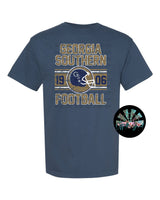 Distressed GSU Football with Helmet PNG Digital Design
