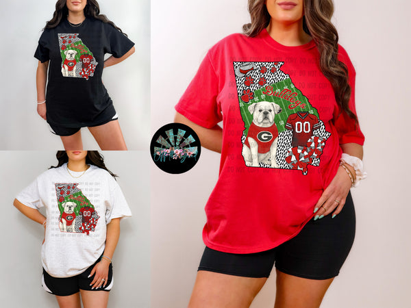 GA Bulldogs inside State of GA T-Shirt and Sweatshirt
