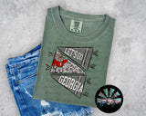 Retro Camo Pennant Flag GA Bulldogs T-Shirt and Sweatshirt