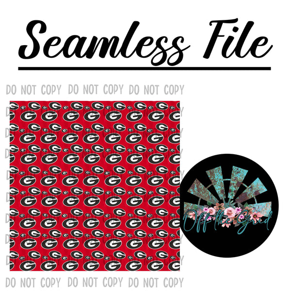 GA G Seamless File PNG Digital Design