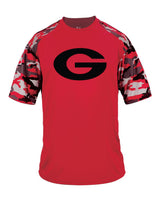 KIDS GA G on Red Camo and Red Drifit T-Shirt **Size Up One**