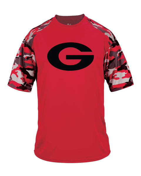 KIDS GA G on Red Camo and Red Drifit T-Shirt **Size Up One**