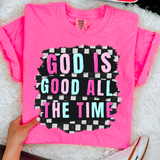 Checkered God is Good all the Time T-Shirt