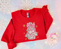 Gold and Pink Floral Christmas Cake T-Shirt and Sweatshirt