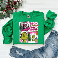 Green Man Collage (Pink) T-Shirt and Sweatshirt