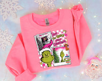 Green Man Collage (Pink) T-Shirt and Sweatshirt