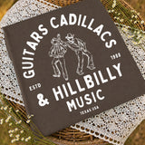 Guitars Cadillac & Hillbilly Music (White Design) T-Shirt and Sweatshirt