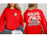 Retro Holly Jolly Grinchmas T-Shirt and Sweatshirt