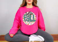 Hello Fall Circle with Pumpkins T-Shirt and Sweatshirt