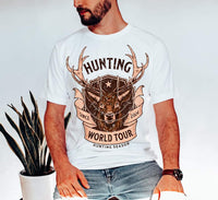 Hunting World Tour Brown Words T-Shirt and Sweatshirt