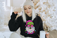 Faux Glitter Santa T-Shirt and Sweatshirt