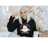 Pink Santa's Favorite Teacher T-Shirt and Sweatshirt