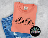 I'll Praise in the Valley, I'll Praise on the Mountain Black Design Design T-Shirt and Sweatshirt