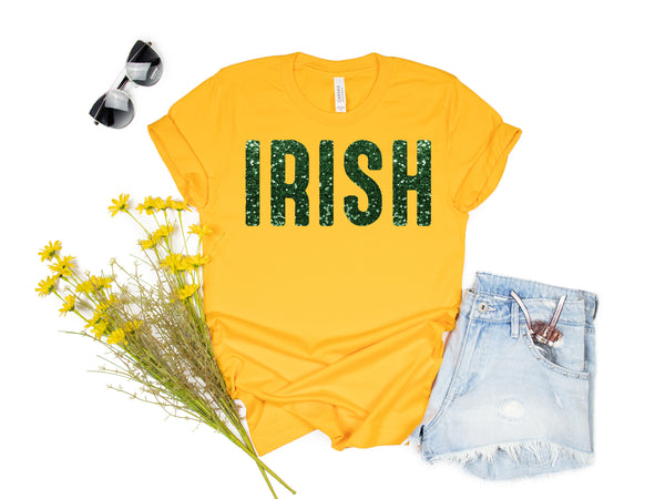 Faux Sequin Irish T-Shirt