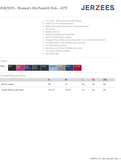 Jerzee Women's Fit Polo with State of GA Seal Pocket