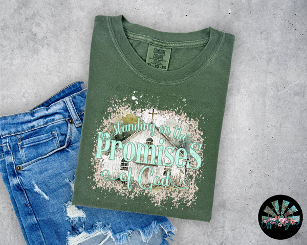 Standing on the Promises of God (Teal Colors) T-Shirt and Sweatshirt