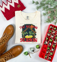 Jesus is the Reason for the Season (Red & Green) T-Shirt and Sweatshirt