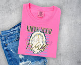 Know Your Worth Pearl T-Shirt and Sweatshirt