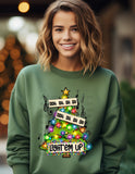 Light Em Up Christmas Tree T-Shirt and Sweatshirt
