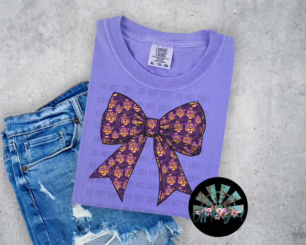 LSU Bow PNG Digital Design