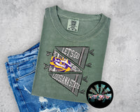 LSU #3 Camo Pennant Flag PNG Digital Design