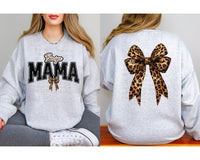 Leopard Bow Boujee Mama T-Shirt