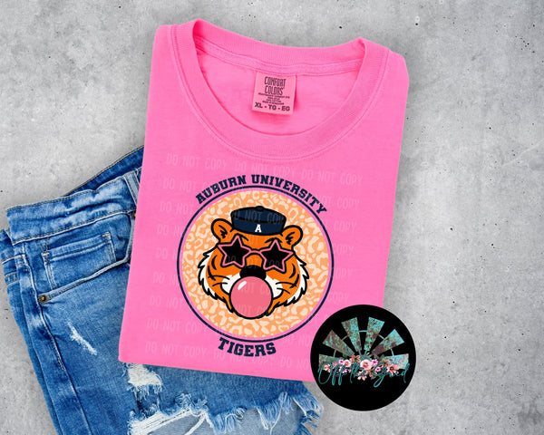 Bubble Gum Leopard AU PNG Digital Design (YOU GET 4 DESIGNS)