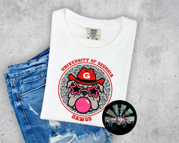 Bubble Gum Leopard GA PNG Digital Design (YOU GET 3 DESIGNS)