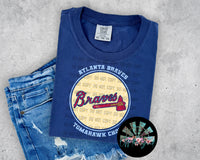 Leopard Circle ATL Braves PNG Digital Design -- You get FIVE Designs