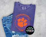 Leopard Circle Clemson Tigers PNG Digital Design -- You get FOUR Designs