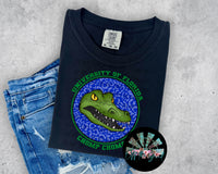 Leopard Circle FL Gators PNG Digital Design -- You get SIX Designs