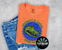 Leopard Circle FL Gators PNG Digital Design -- You get SIX Designs