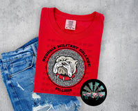 Leopard Circle GMC Bulldogs PNG Digital Design -- You get FOUR Designs