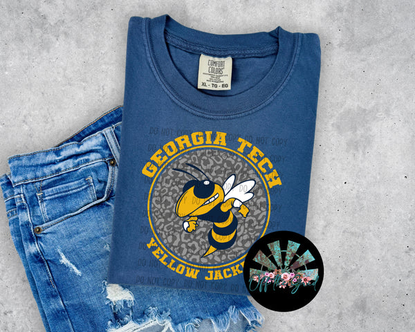 Leopard Circle GSU Eagles PNG Digital Design -- You get SIX Designs