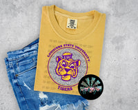 Leopard Circle LSU Tigers PNG Digital Design -- You get THREE Designs