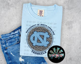 Leopard Circle NC Tarheels PNG Digital Design -- You get SIX Designs