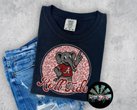Leopard Retro Script AL PNG Digital Design (YOU GET 2 DESIGNS)
