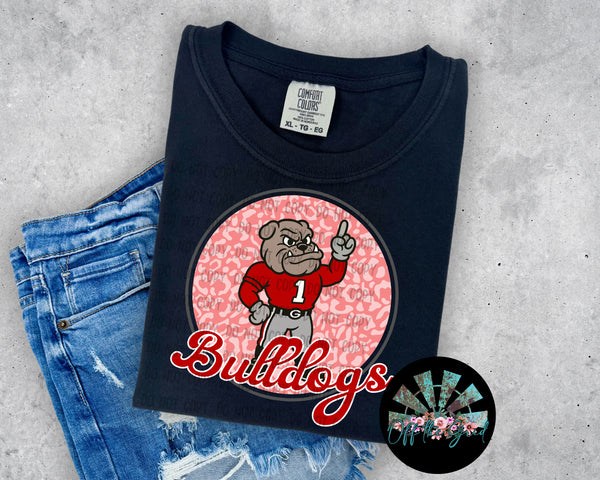 Leopard Retro Script GA PNG Digital Design (YOU GET 2 DESIGNS)