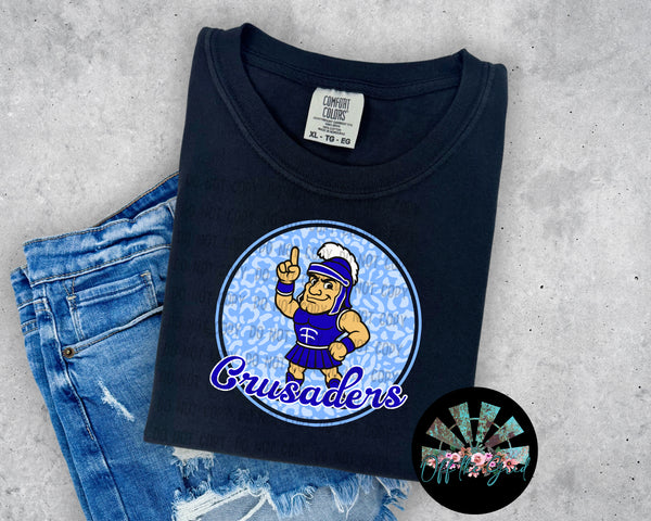 Leopard Retro Script Crusaders PNG Digital Design (YOU GET 3 DESIGNS)