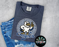 Leopard Retro Script Eagles PNG Digital Design (YOU GET 2 DESIGNS)