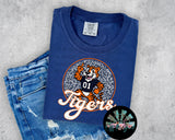 Leopard Retro Script Tigers PNG Digital Design (YOU GET 2 DESIGNS)